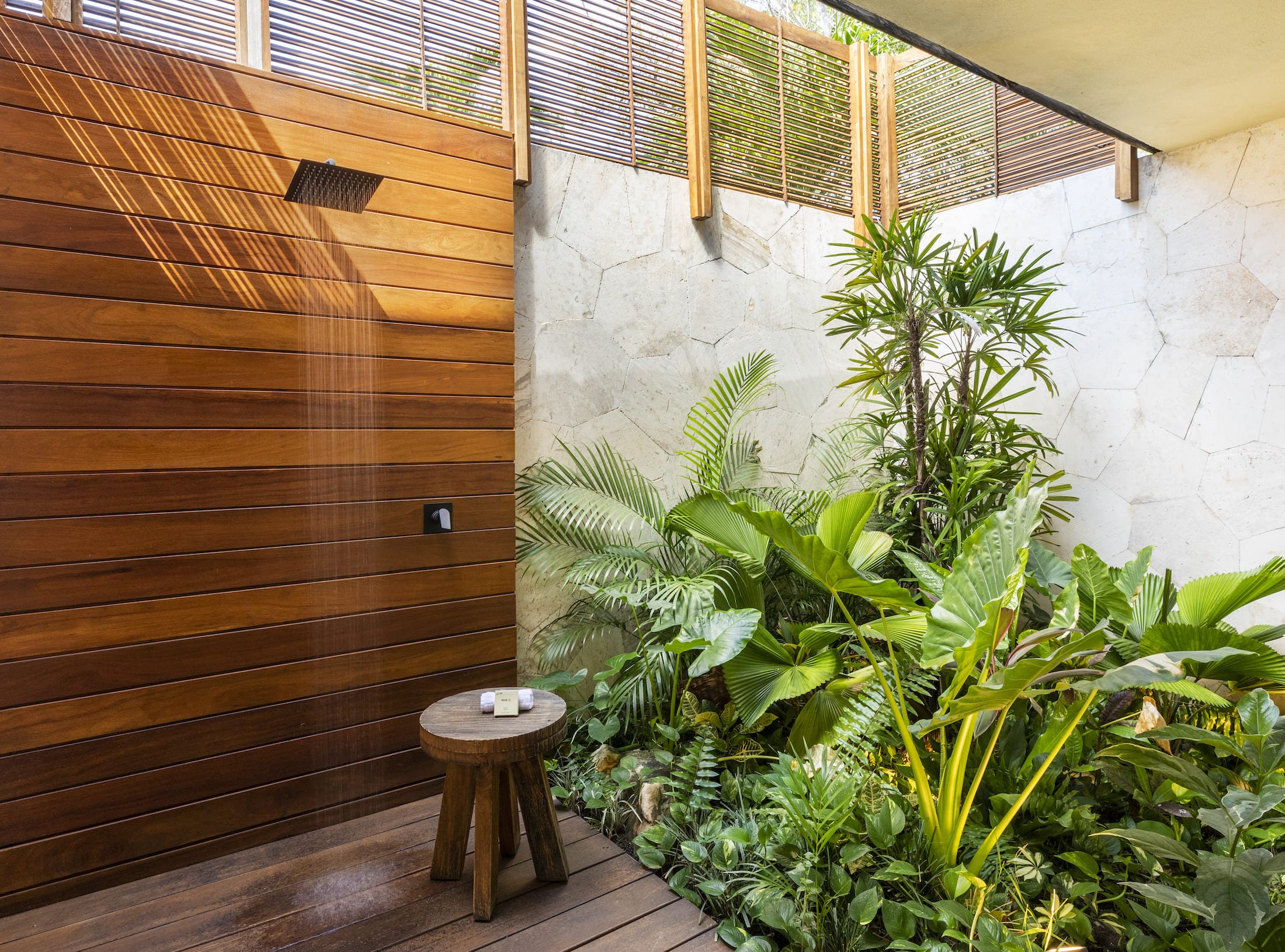 Fairmont Mayakoba's Coral Specialty Suite outdoor area