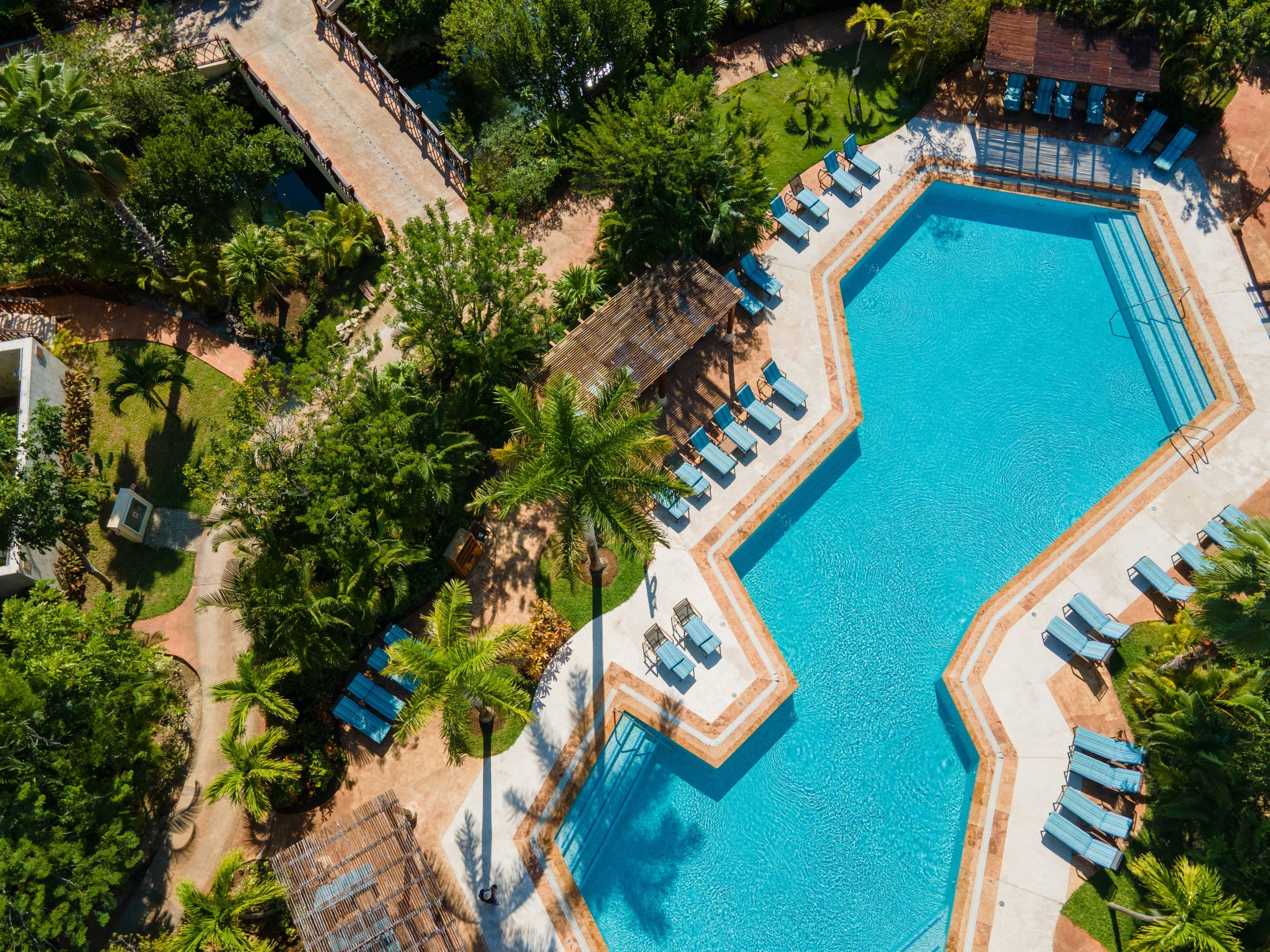 resort pools at Fairmont Mayakoba