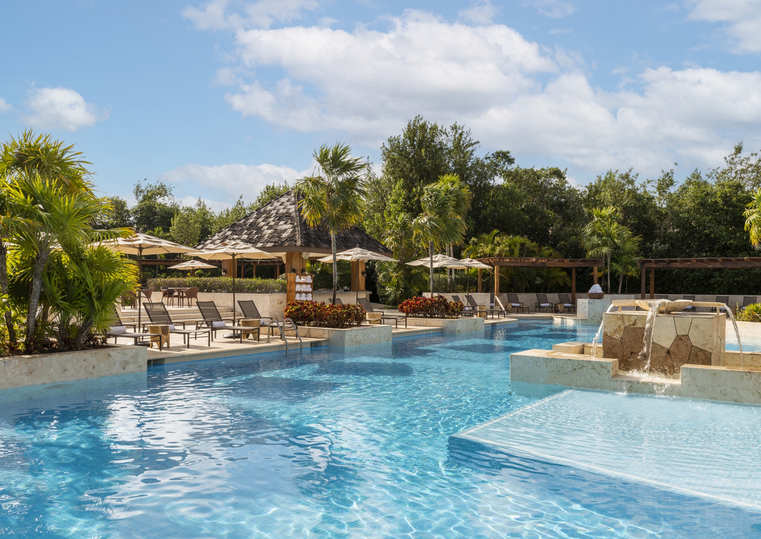 resort pools at Fairmont Mayakoba