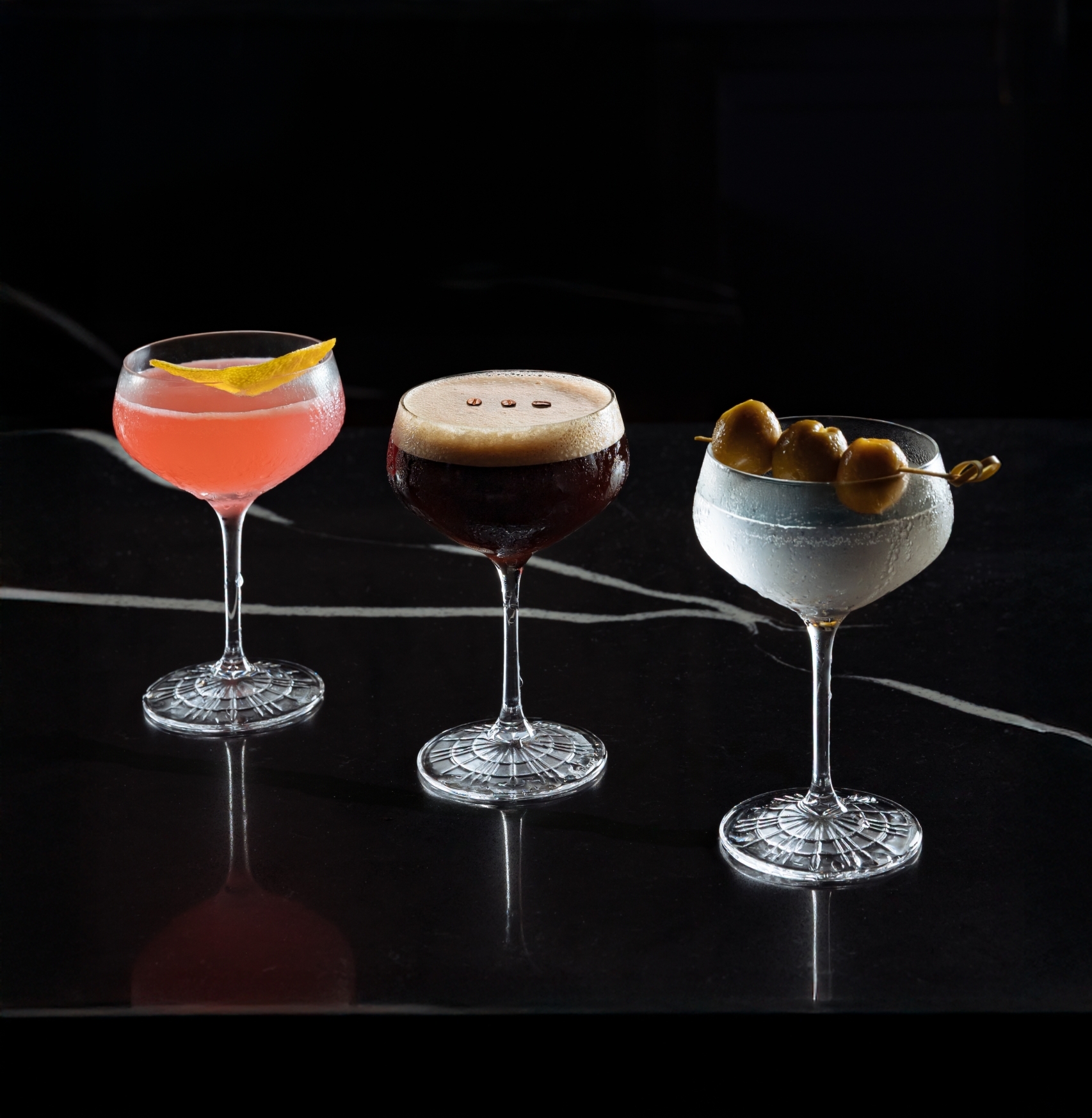 Martini bar at Tauro Steakhouse